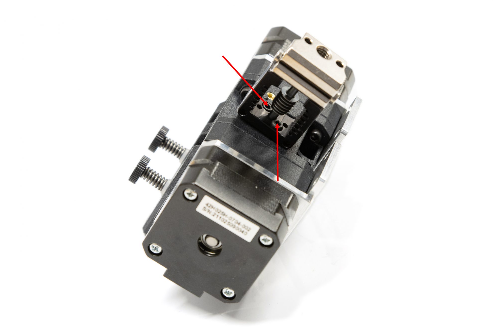Holding screws on the BMG-X2-M extruder with Mosquito hotend