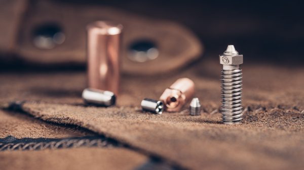 Copper and Vanadium steel bar stock; copper body and steel tip and inlet inserts; Bondtech CHT BiMetal Vol nozzle